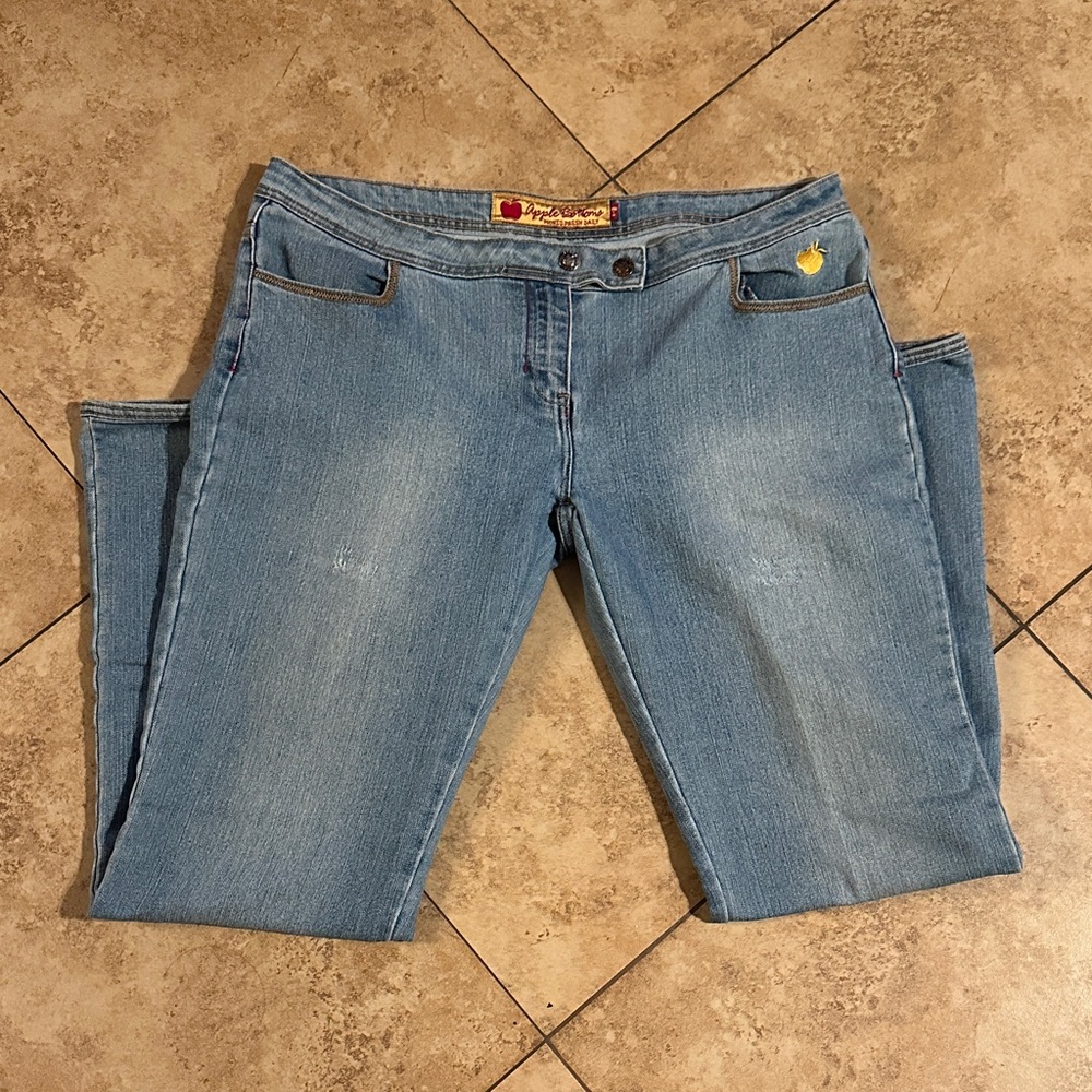 Apple Bottoms Light Blue Straight Leg Jeans